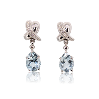 Earrings Idee Preziose dal 1987 Woman in White Gold Acquamarina 0.55 Ct IP.OK18B/1A - IP.OK18B/1A